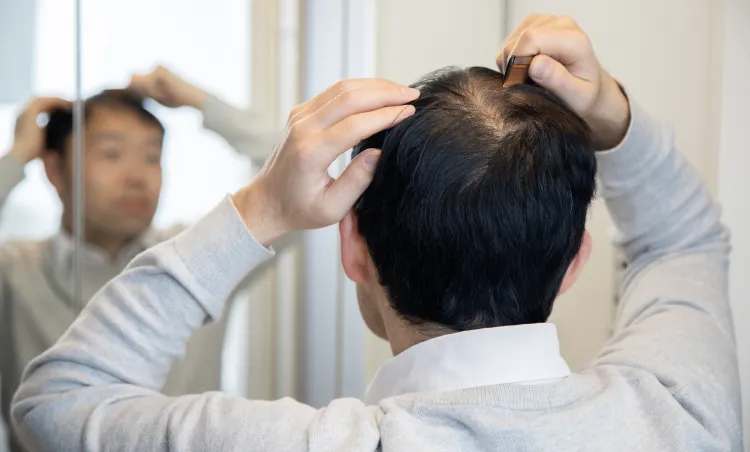 男性の薄毛と
抜け毛に関して