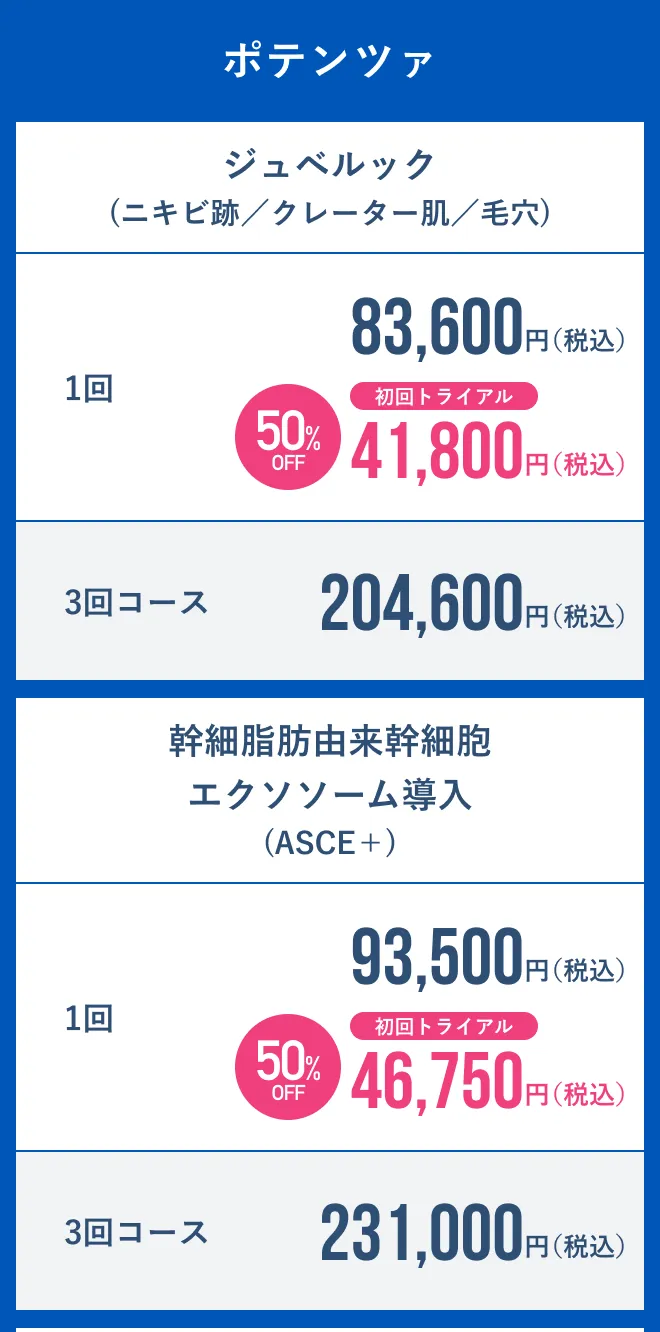 ポテンツァ 料金